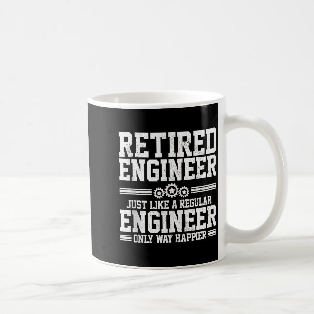 Retired Engineer Engineering Funny Saying Retireme Kaffemugg (Höger)