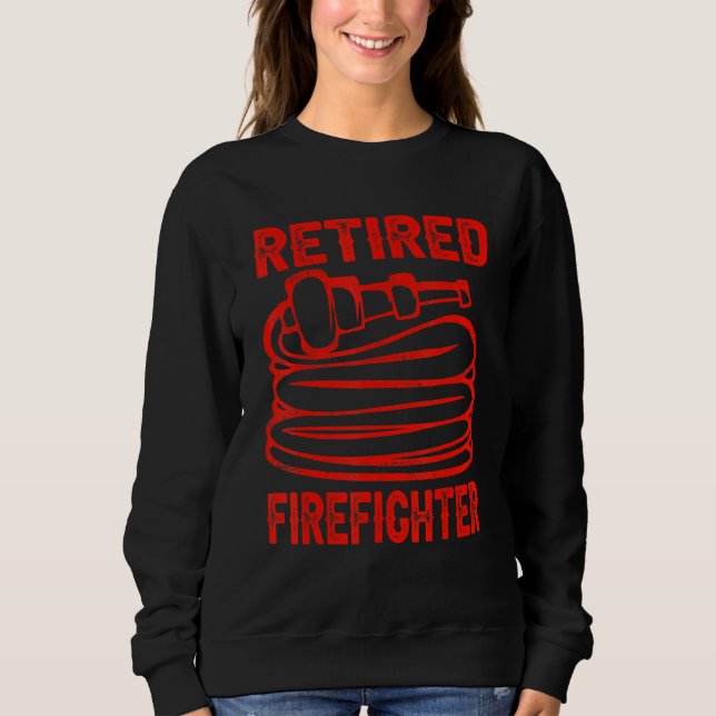 Retired Firefighter Fireman Funny Retirement Party T Shirt (Framsida)