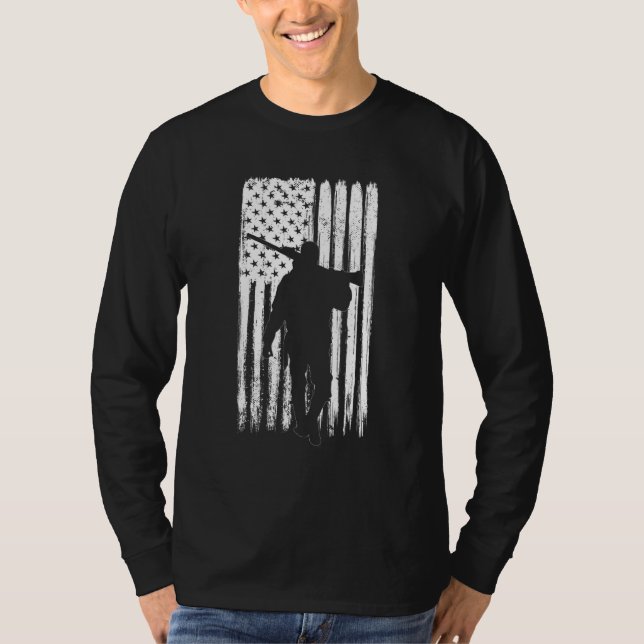 Retired Hunter Saying   American Deer Hunting T Shirt (Framsida)