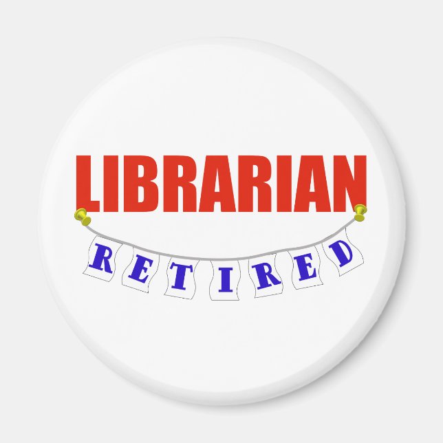 RETIRED LIBRARIAN MAGNET (Framsidan)