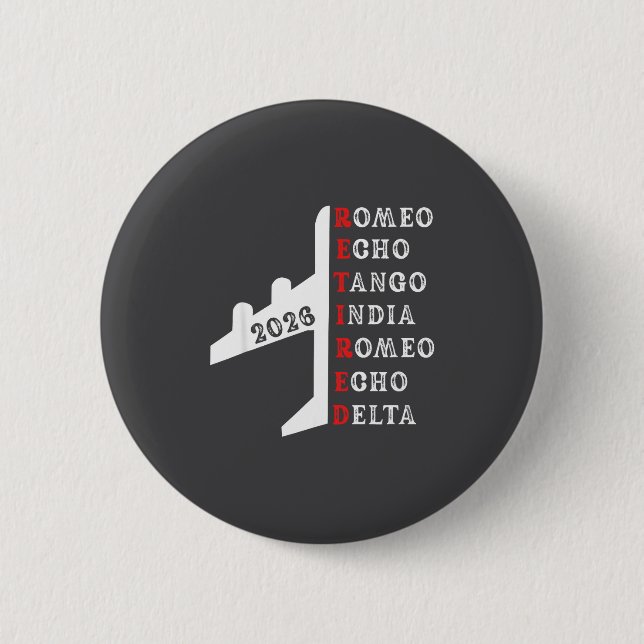 Retired Lot 2026 Phonetic Alphabet Retirement Gift Knapp (Framsida)