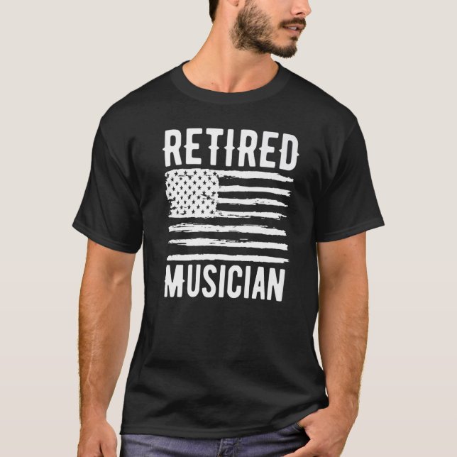 Retired Mortician Profession American Flag Premium T Shirt (Framsida)