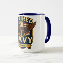 Retired Navy Eagle Mug Mugg