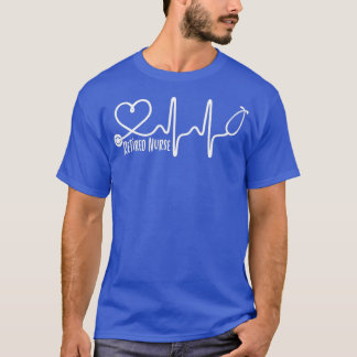 Retired Nurse Heartbeat T Shirt