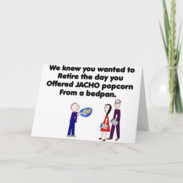 Retired Nurse Story Art JACHO 2 Card Kort (Framsida)