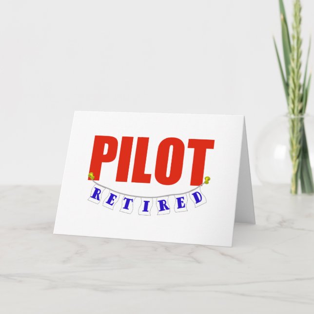 RETIRED PILOT KORT (Framsida)