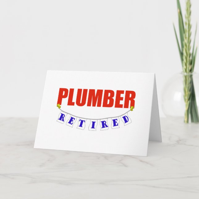 RETIRED PLUMBER KORT (Framsida)