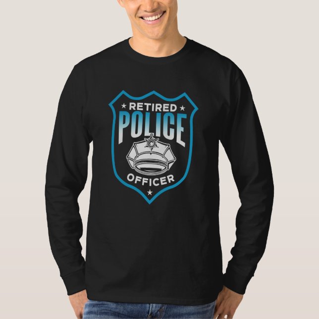 Retired Police Officer Retiree Retirement Cop Pens T Shirt (Framsida)