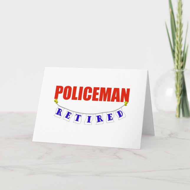 RETIRED POLICEMAN KORT (Framsida)