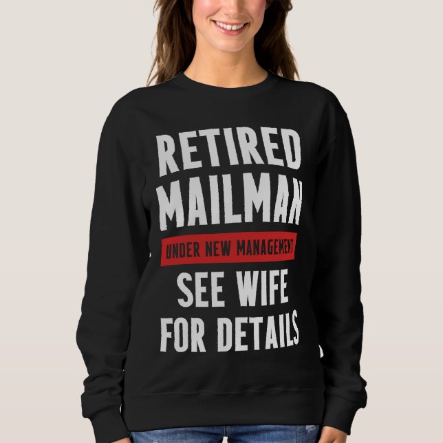 Retired Postal Worker Management Wife Mailman Reti T Shirt (Framsida)