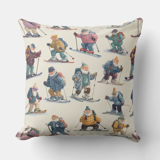 Retired Santa Claus North Pole Ski Club Kudde (Framsida)