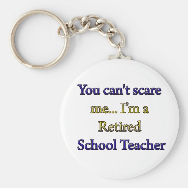 RETIRED SCHOOL TEACHER NYCKELRING (Framsidan)