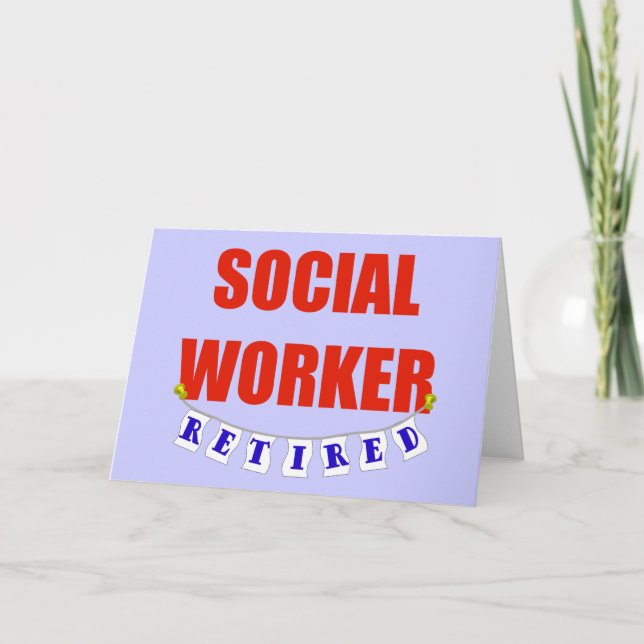 RETIRED SOCIAL WORKER KORT (Framsida)