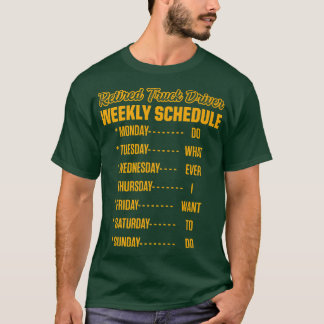 Retired Truck Driver Trucker Retirement2438 T Shirt