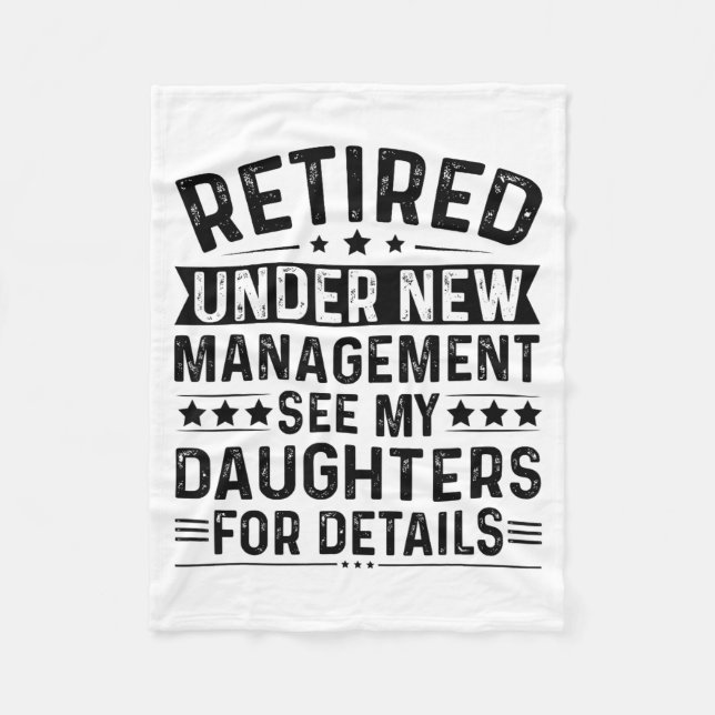 Retired Under New Management. See My Daughters For Fleecefilt (Framsidan)