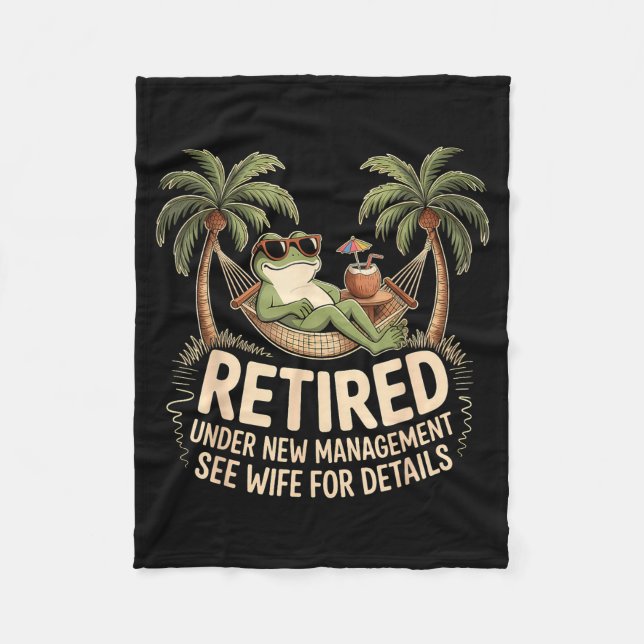 Retired Under New Management See Wife For Details  Fleecefilt (Framsidan)