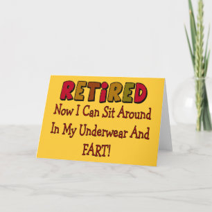 RETIRED "Underwear and Fart"—FUNNY Kort