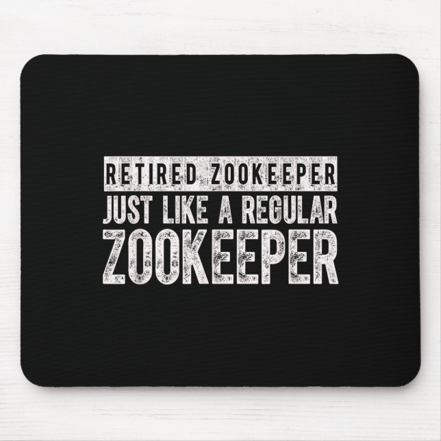 Retired Zookeeper Funny Zoo Keeper Retirement  Musmatta (Framsidan)