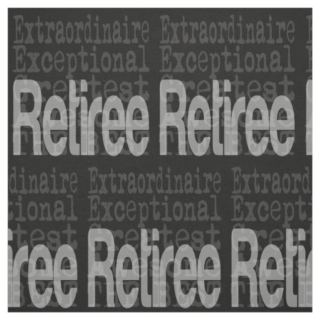 Retiree Extraordinaire Tyg (Provkarta)