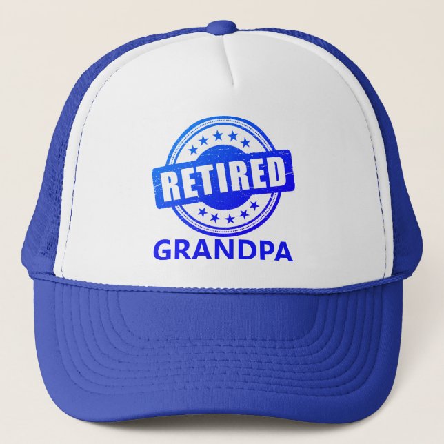Retiree Gift! Pensionerad farfar Keps (Framsida)