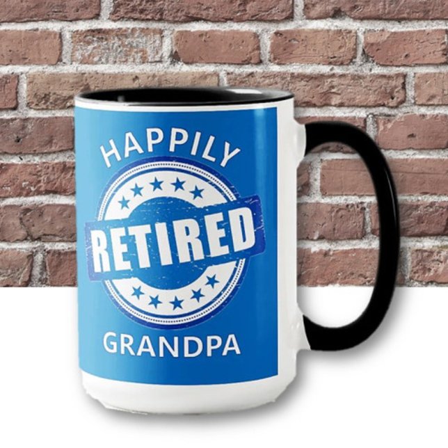 Retiree Gift! Retrött Grandpa Gift Mugg (Skapare uppladdad)