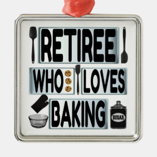 Retiree Kärlek Baking Julgransprydnad Metall