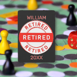 Retiree Roligt! Anpassningsbar Pension-gåva Casinokort