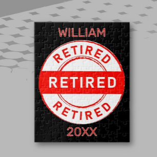 Retiree Roligt! Anpassningsbar Pension-gåva Pussel