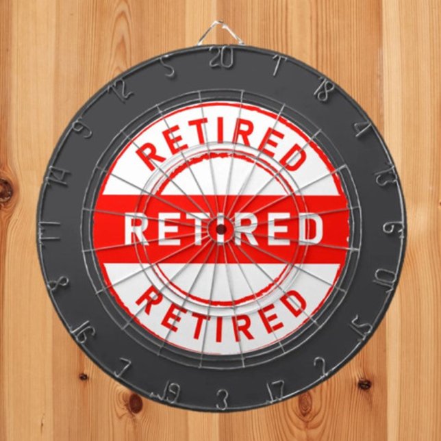 Retiree Roligt! Pension-gåva Darttavla (Skapare uppladdad)