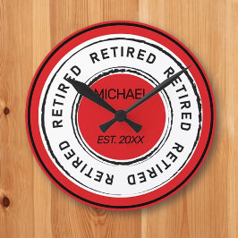Retiree's Pension Gift Rund Klocka
