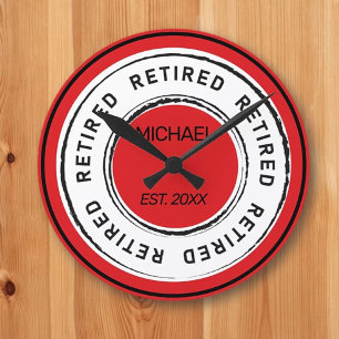 Retiree's Pension Gift Rund Klocka