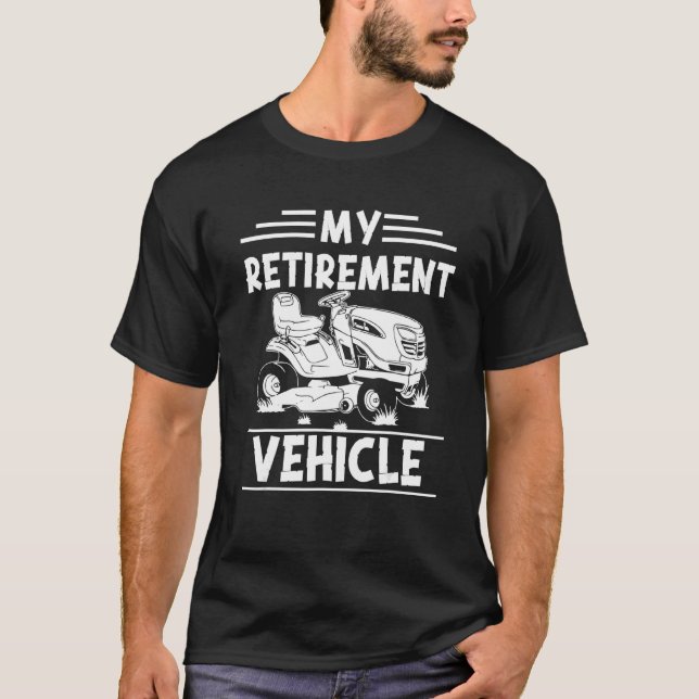Retiremen för  Pappa Gräsmatta Mower 2 T Shirt (Framsida)