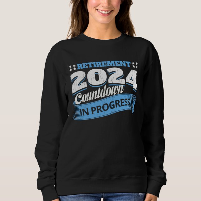 Retirement 2024 Countdown In Progress  Retiring Qu T Shirt (Framsida)