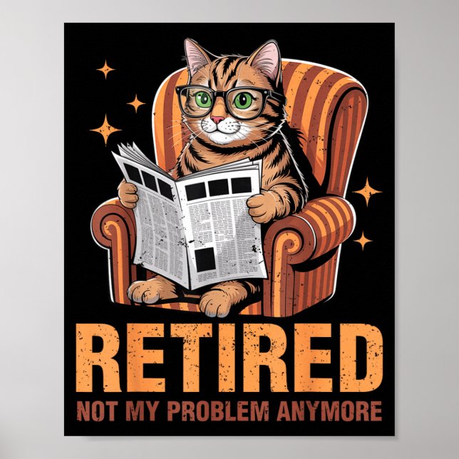 Retirement 2026 Retired 2026 Not My Problem Anymor Poster (Framsidan)