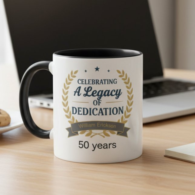 Retirement Celebration Coffee Mug for Colleague Mugg (Employee retirement coffee mug)