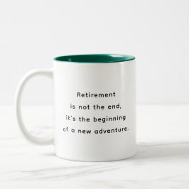 Retirement Funny & Inspirational Quotes Mug Två-Tonad Mugg
