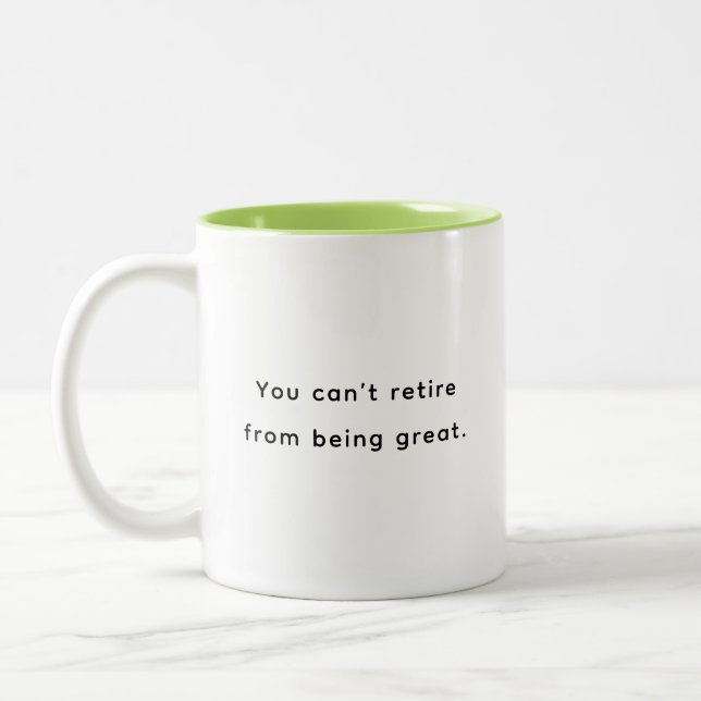 Retirement Funny & Inspirational Quotes Mug  Två-Tonad Mugg (Vänster)