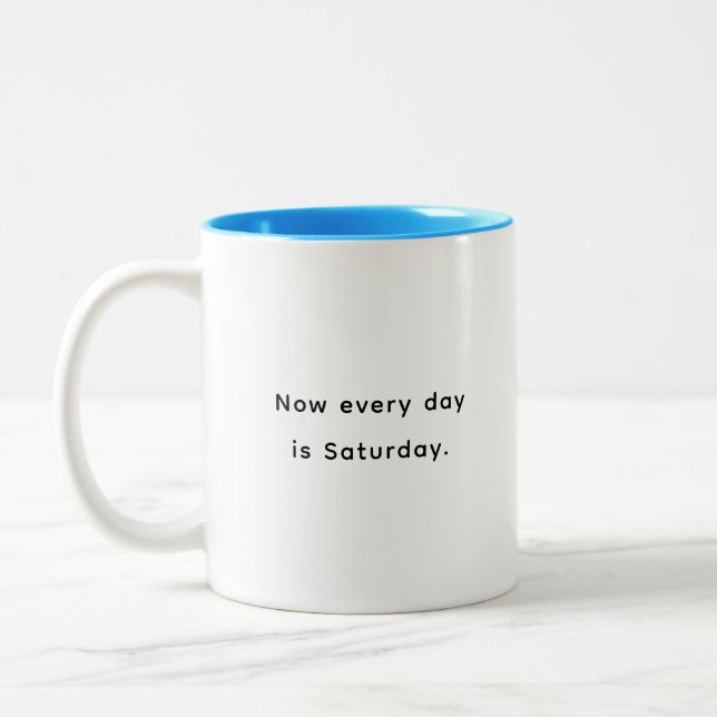 Retirement Funny & Inspirational Quotes Mug  Två-Tonad Mugg (Vänster)