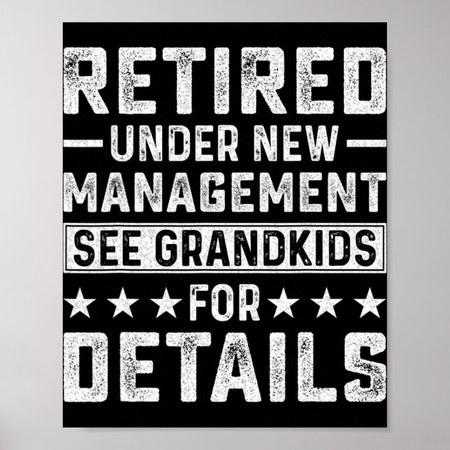 Retirement Gag Party Retired Under New Management  Poster (Framsidan)