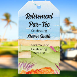 Retirement Golf Course by the Beach Presentetikett
