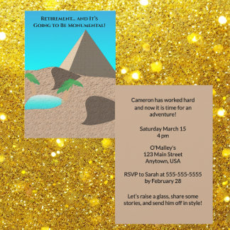 Retirement is going to be Monumental Inbjudningar