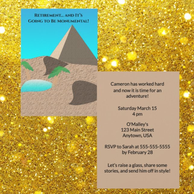 Retirement is going to be Monumental Inbjudningar (Skapare uppladdad)