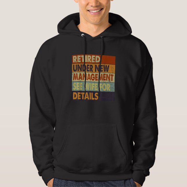 Retirement Men Dad Retiring Party Humor  2 Hoodie (Framsida)