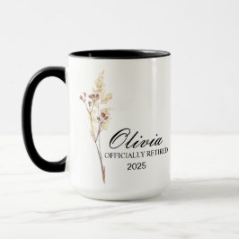 Retirement Mug, Personalized Happy Retirement Cup, Mugg