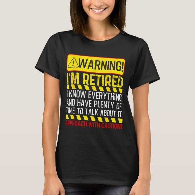 Retirement Novelty For Men Women Dad Grandpa Retir T Shirt (Framsida)