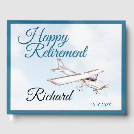 Retirement Party Guest book with Airplane Design 3 Gästböcker