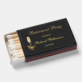Retirement Party Personalized Black and Gold