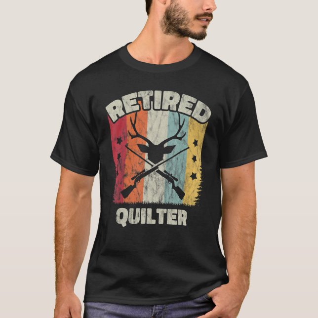 Retirement Retired Quilter T Shirt (Framsida)