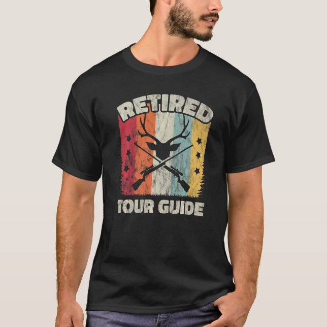 Retirement Retired Tour Guide T Shirt (Framsida)