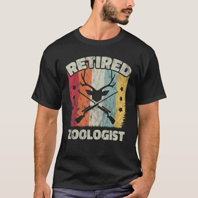 Retirement Retired Zoologist T Shirt (Framsida)